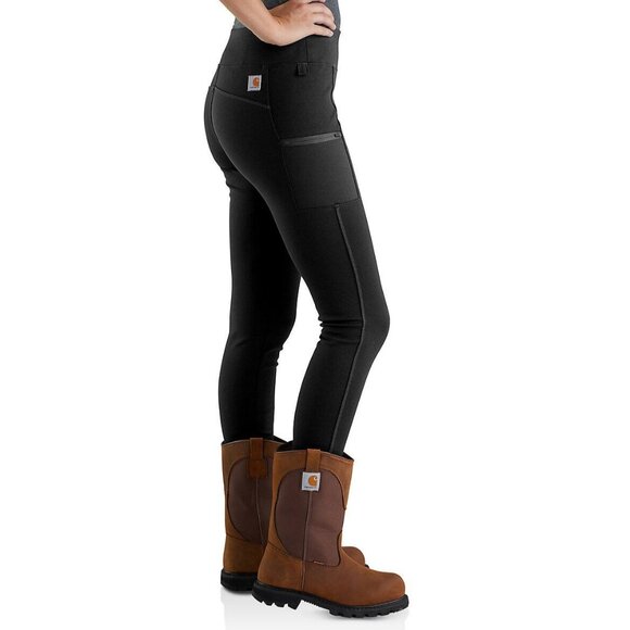 Carhartt Women's Force Lightweight Utility Legging in Black - Picture 3 of 9